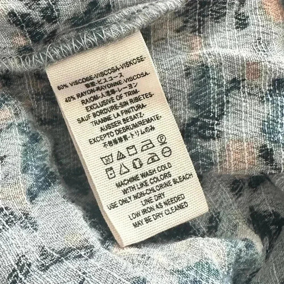 NWT Free People All the Right Ruffles Romper Medium (Rain Blue Combo) - Picture 6 of 8